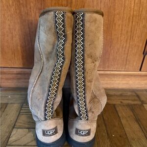 UGG Ultimate Tall Braid Tan Boots SZ 10